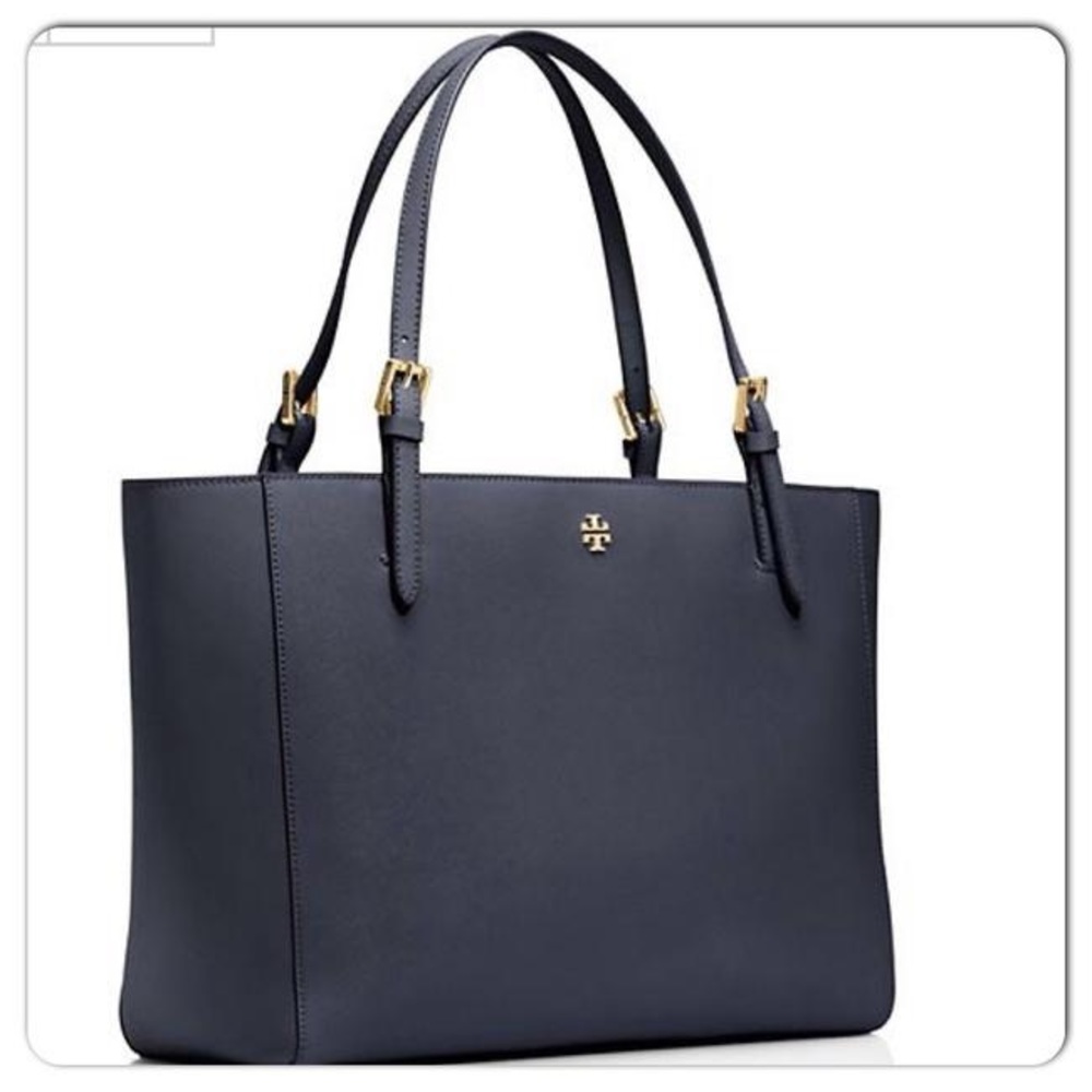 NWOT Tory Burch York Buckle Navy Small Tote Bag